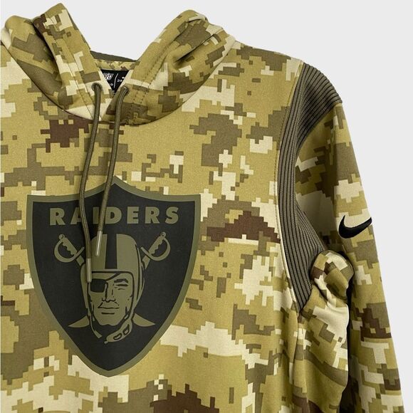 NWT Nike Las Vegas Raiders Salute To Service 2021 Therma Pullover Hoodie Size S - Picture 6 of 16